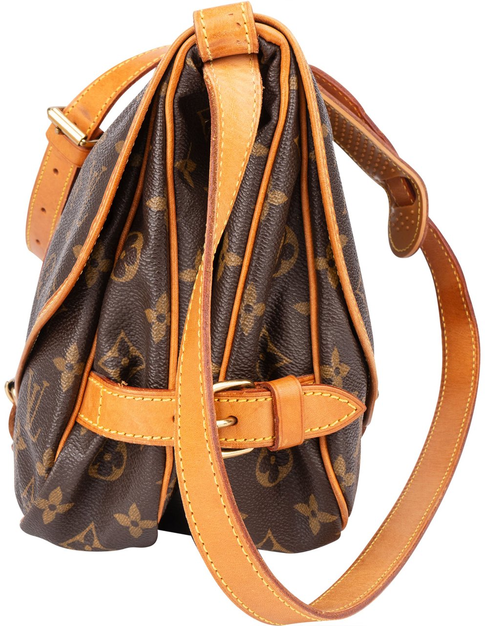 Louis Vuitton Louis Vuitton Canvas Monogram Saumur 30 Crossbody Bag Bruin