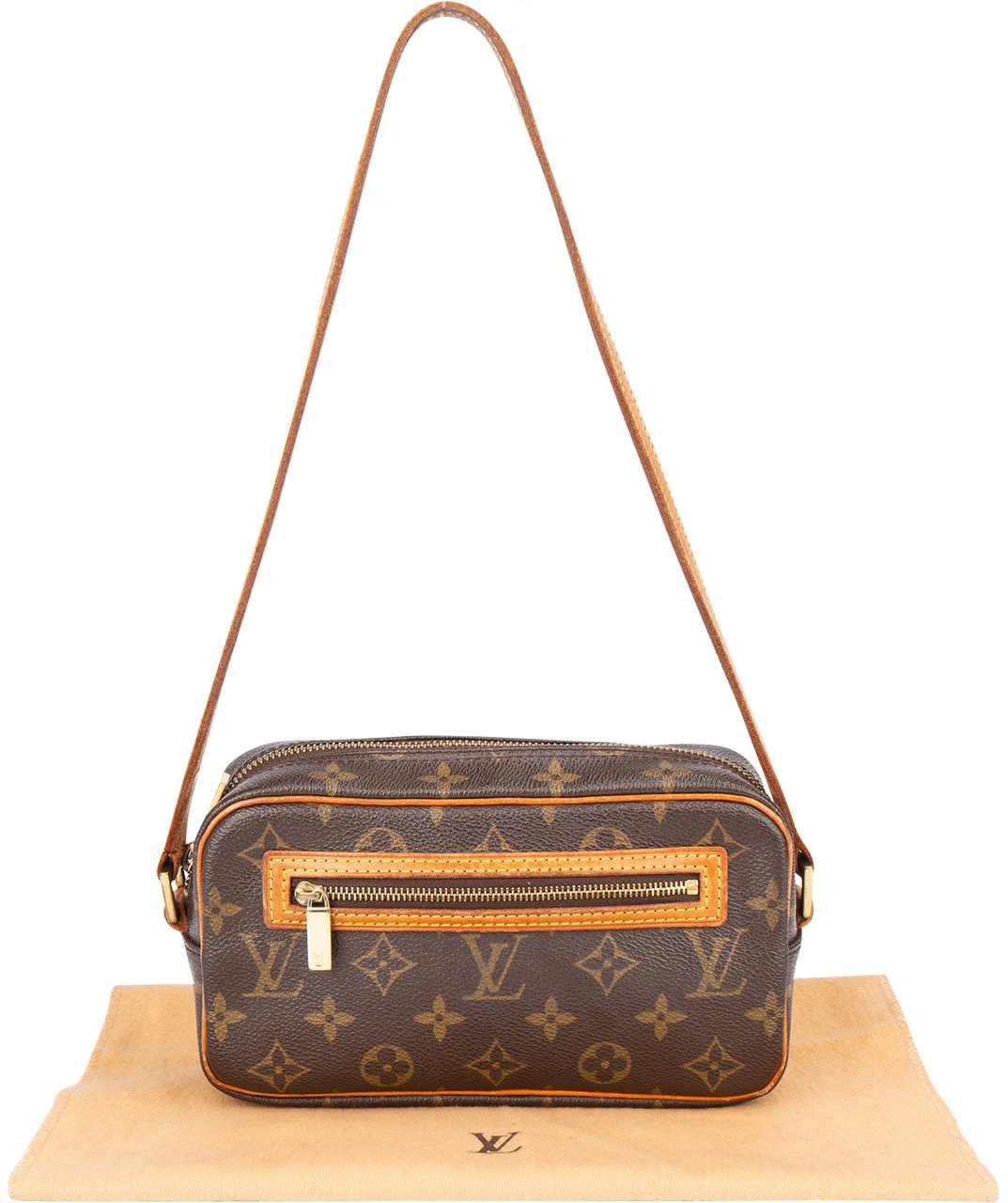Louis Vuitton Louis Vuitton Canvas Monogram Pochette Cite Handbag Bruin