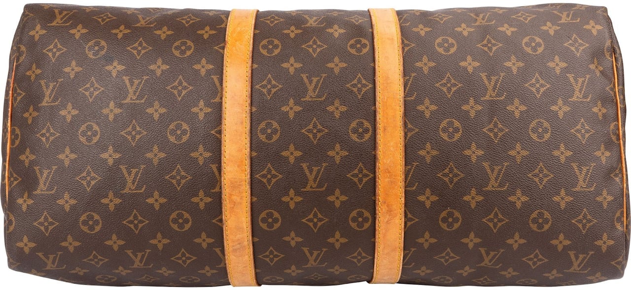 Louis Vuitton Monogram Canvas Keepall 55 Travel Bag Bruin