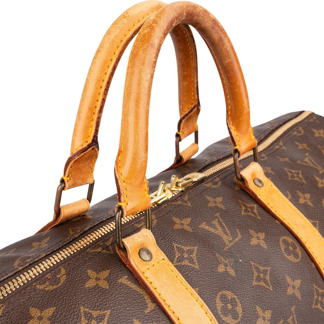 Louis Vuitton Monogram Canvas Keepall 55 Travel Bag Bruin