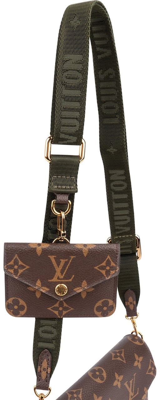 Louis Vuitton Monogram Canvas Felicie Strap & Go Pochette Accessoires Crossbody Bag Bruin