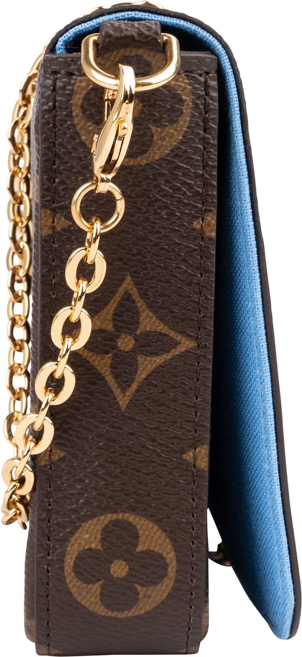 Louis Vuitton Monogram Canvas Félicie Vivienne Illustre Great China Wall Pochette Accessoires Crossbody Bag Bruin
