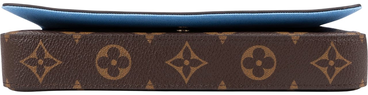 Louis Vuitton Monogram Canvas Félicie Vivienne Illustre Great China Wall Pochette Accessoires Crossbody Bag Bruin