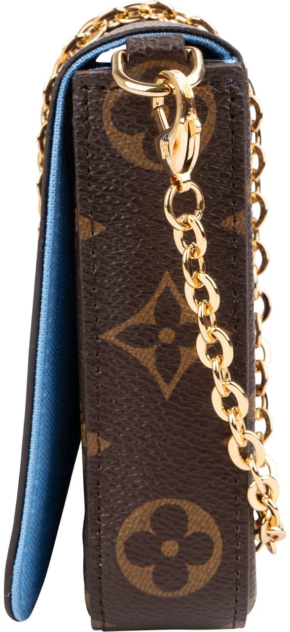 Louis Vuitton Monogram Canvas Félicie Vivienne Illustre Great China Wall Pochette Accessoires Crossbody Bag Bruin