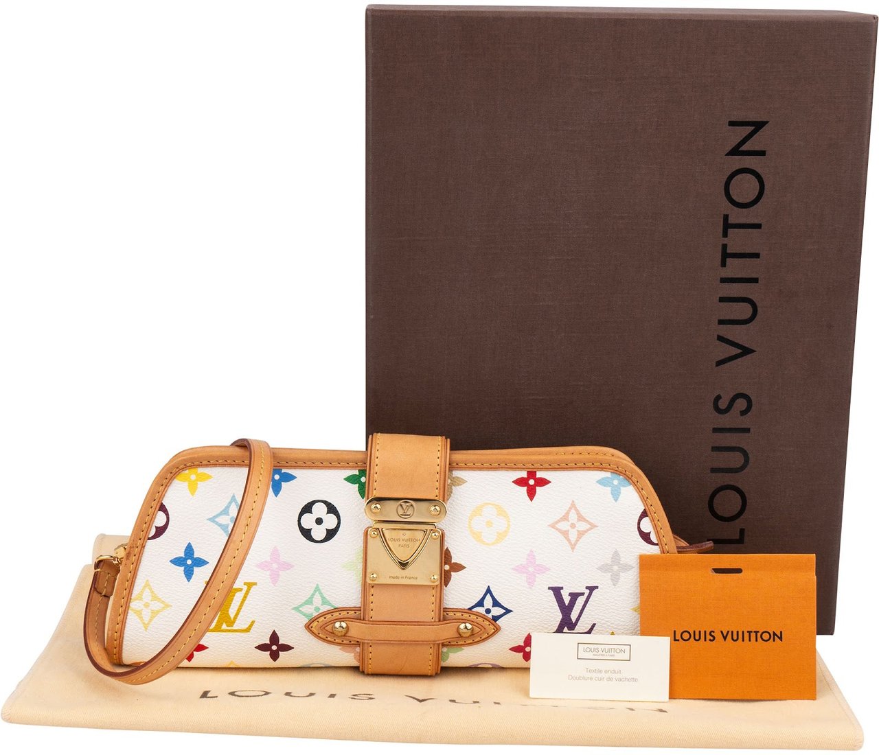 Louis Vuitton Monogram Murakami Multicolor Shirley Pochette Accessoires Crossbody Bag Wit