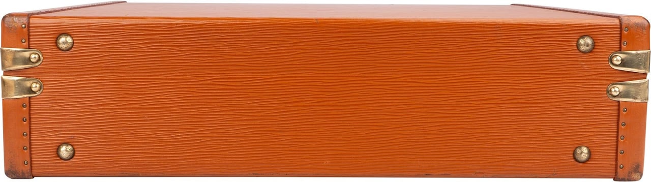 Louis Vuitton Cognac Epi Leather Président Briefcase Aktenkoffer Oranje