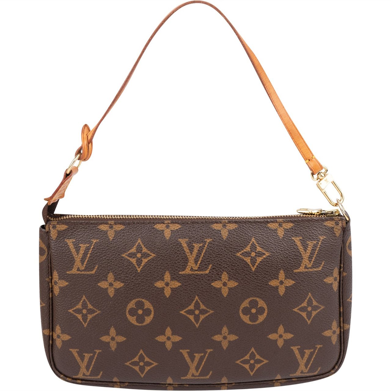 Louis Vuitton Monogram Canvas Pochette Accessoires Handbag Bruin