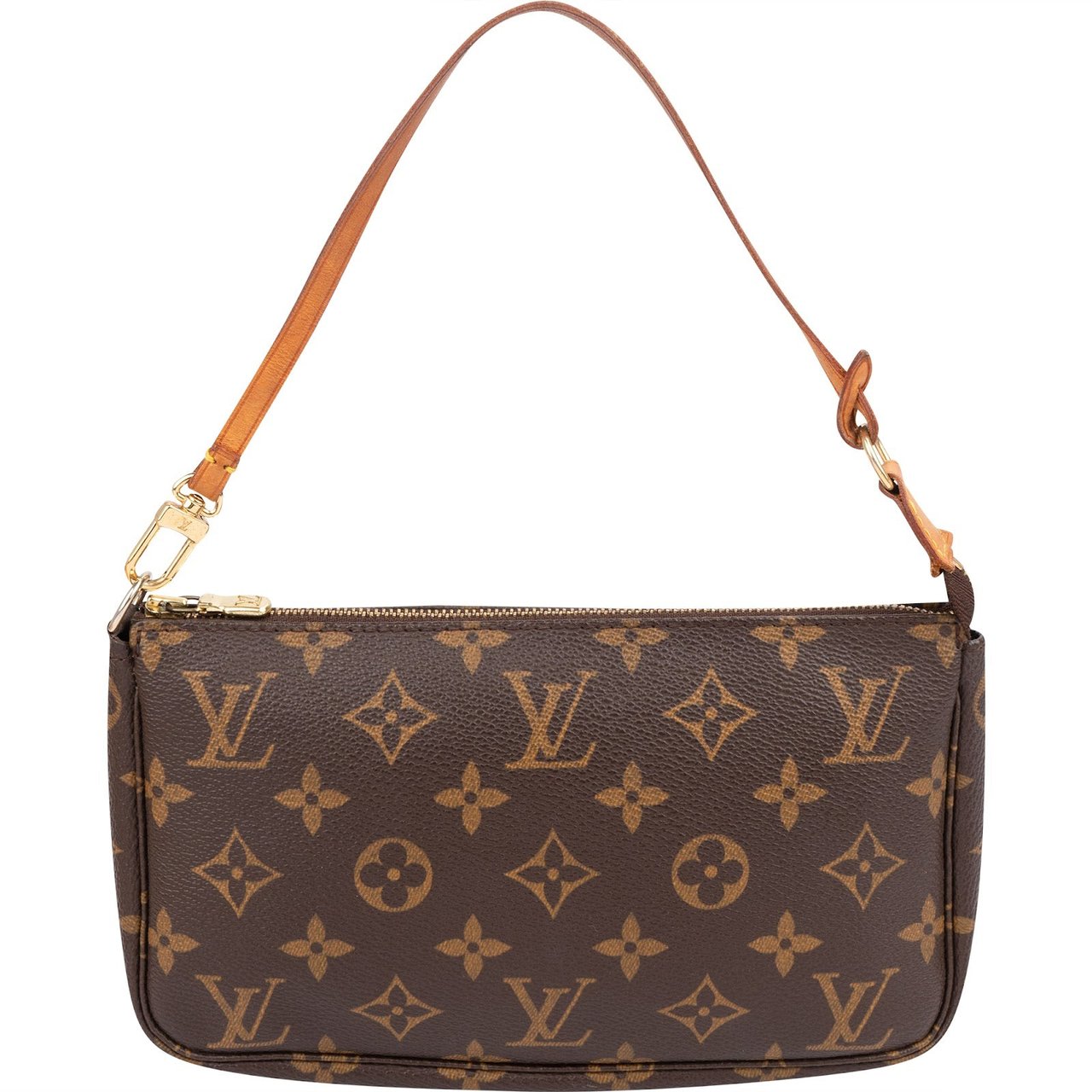 Louis Vuitton Monogram Canvas Pochette Accessoires Handbag Bruin