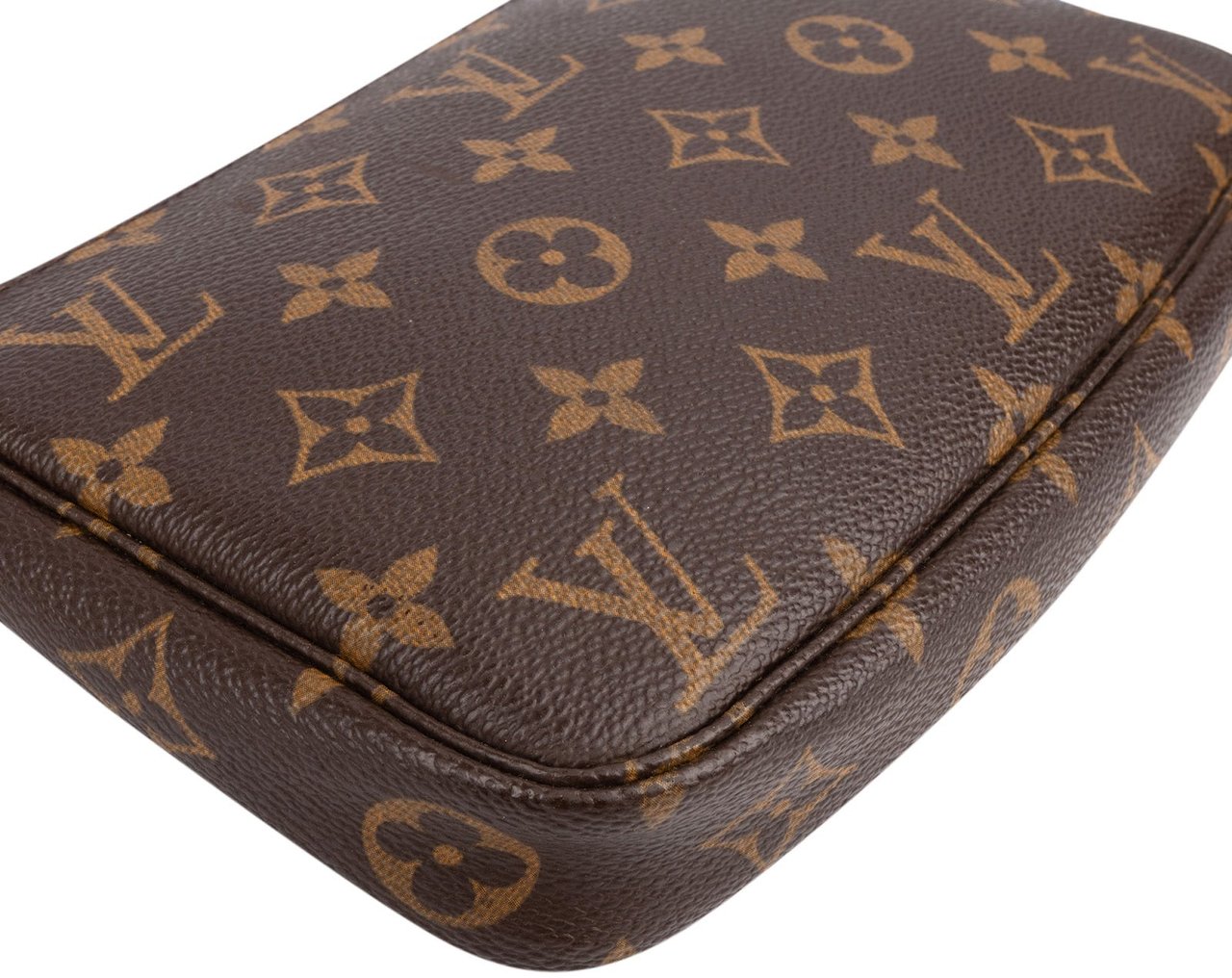 Louis Vuitton Monogram Canvas Pochette Accessoires Handbag Bruin