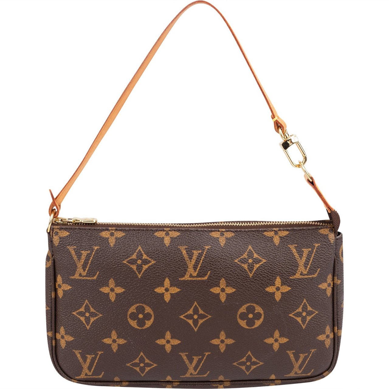 Louis Vuitton Monogram Canvas Pochette Accessoires Handbag Bruin