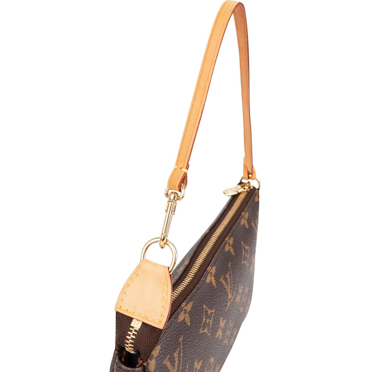 Louis Vuitton Monogram Canvas Pochette Accessoires Handbag Bruin