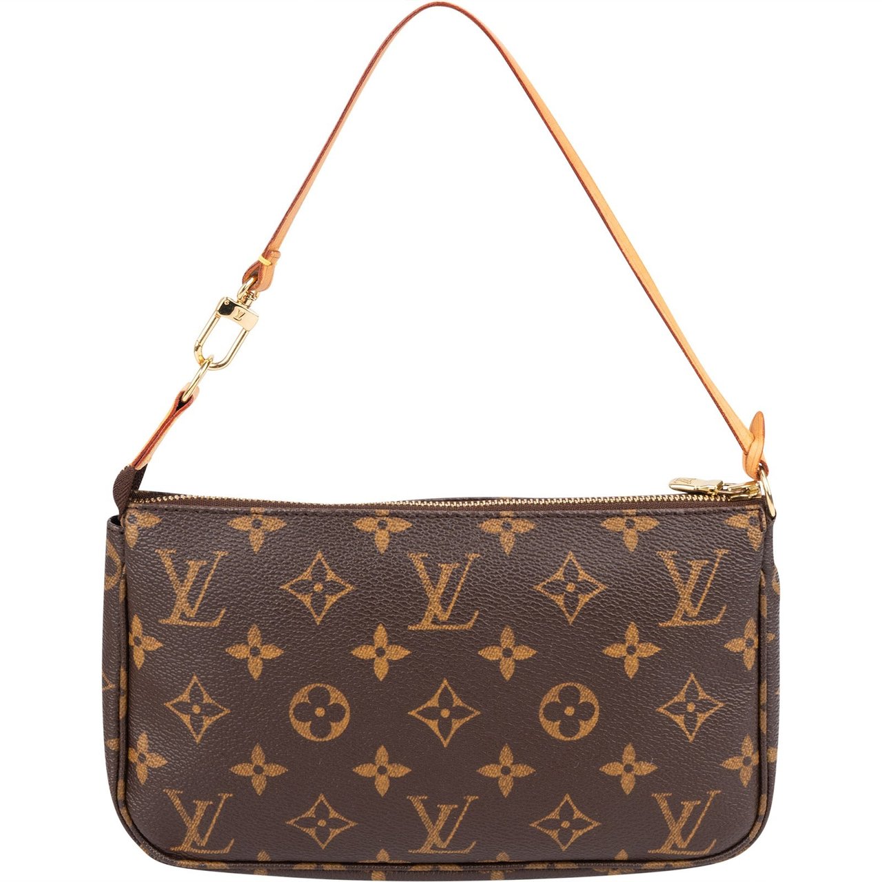Louis Vuitton Monogram Canvas Pochette Accessoires Handbag Bruin