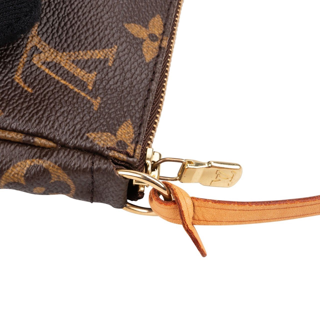 Louis Vuitton Monogram Canvas Pochette Accessoires Handbag Bruin