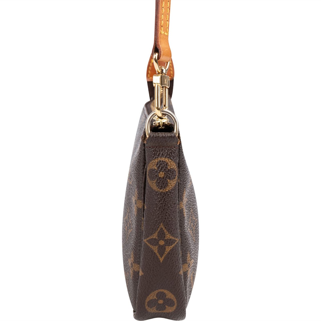 Louis Vuitton Monogram Canvas Pochette Accessoires Crossbody Bag Bruin