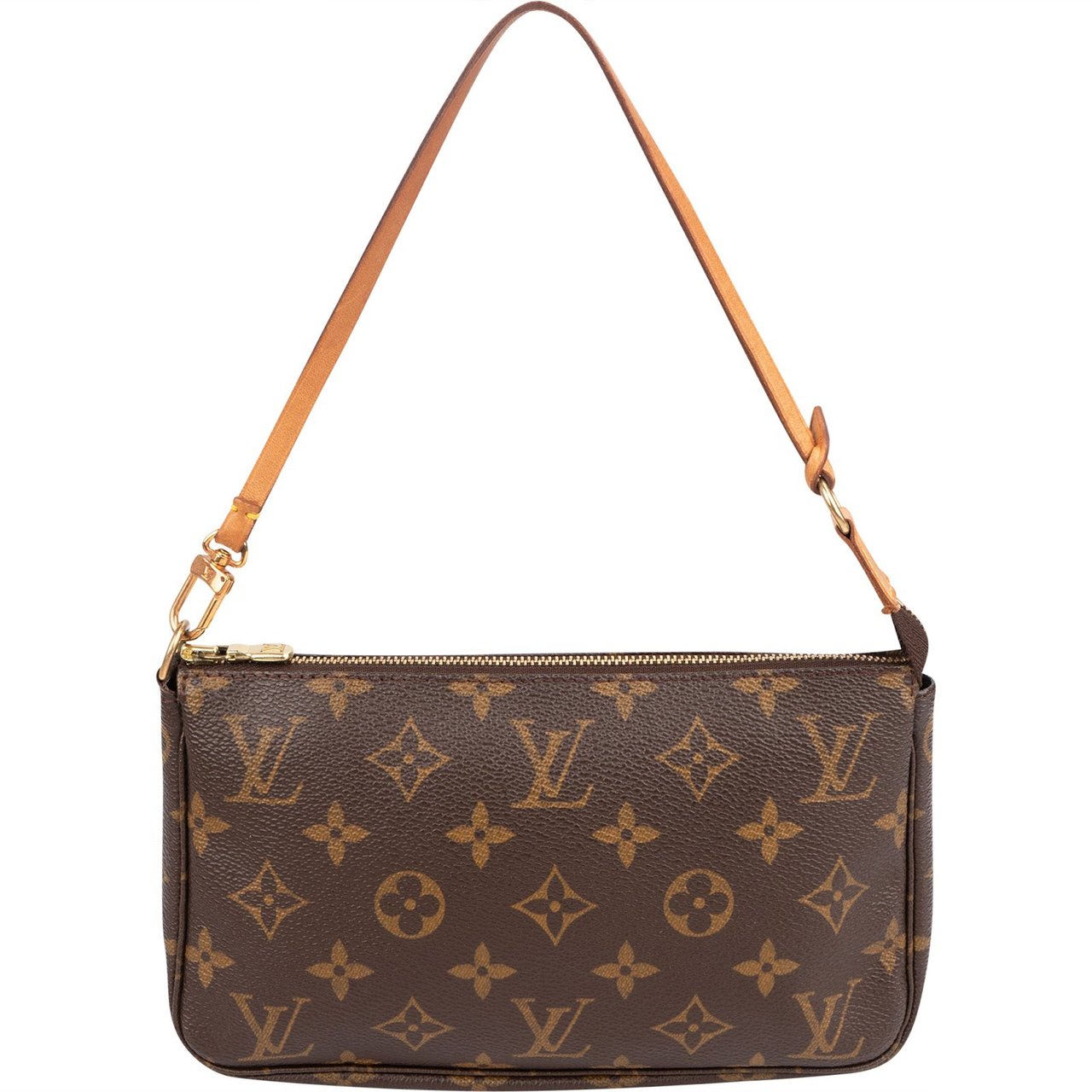 Louis Vuitton Monogram Canvas Pochette Accessoires Handbag Bruin