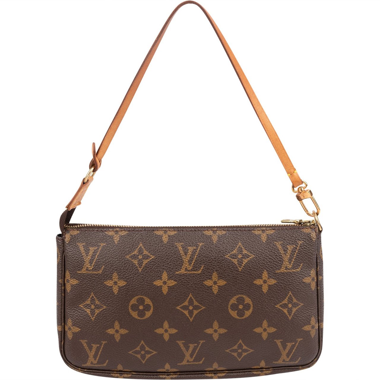 Louis Vuitton Monogram Canvas Pochette Accessoires Handbag Bruin