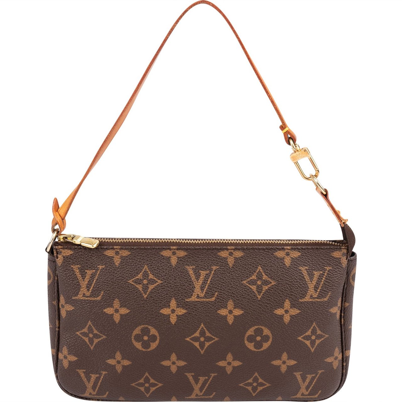 Louis Vuitton Monogram Canvas Pochette Accessoires Handbag Bruin