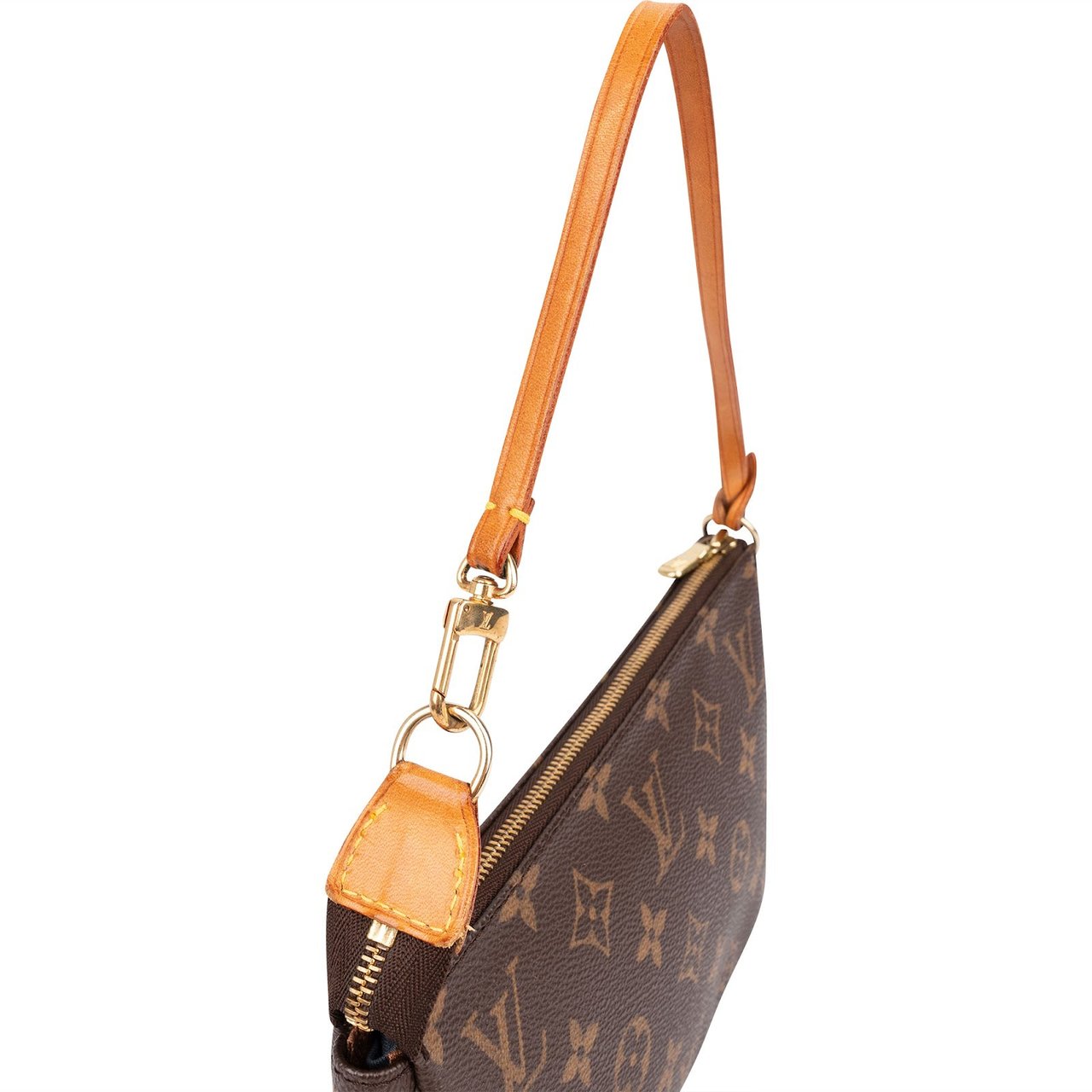 Louis Vuitton Monogram Canvas Pochette Accessoires Handbag Bruin