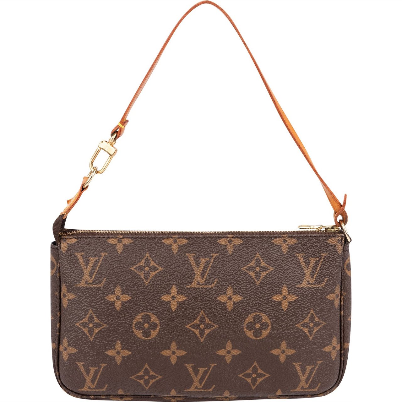 Louis Vuitton Monogram Canvas Pochette Accessoires Handbag Bruin