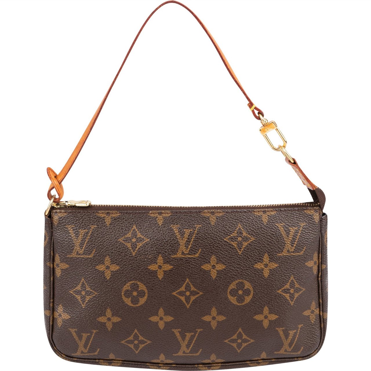 Louis Vuitton Monogram Canvas Pochette Accessoires Handbag Bruin