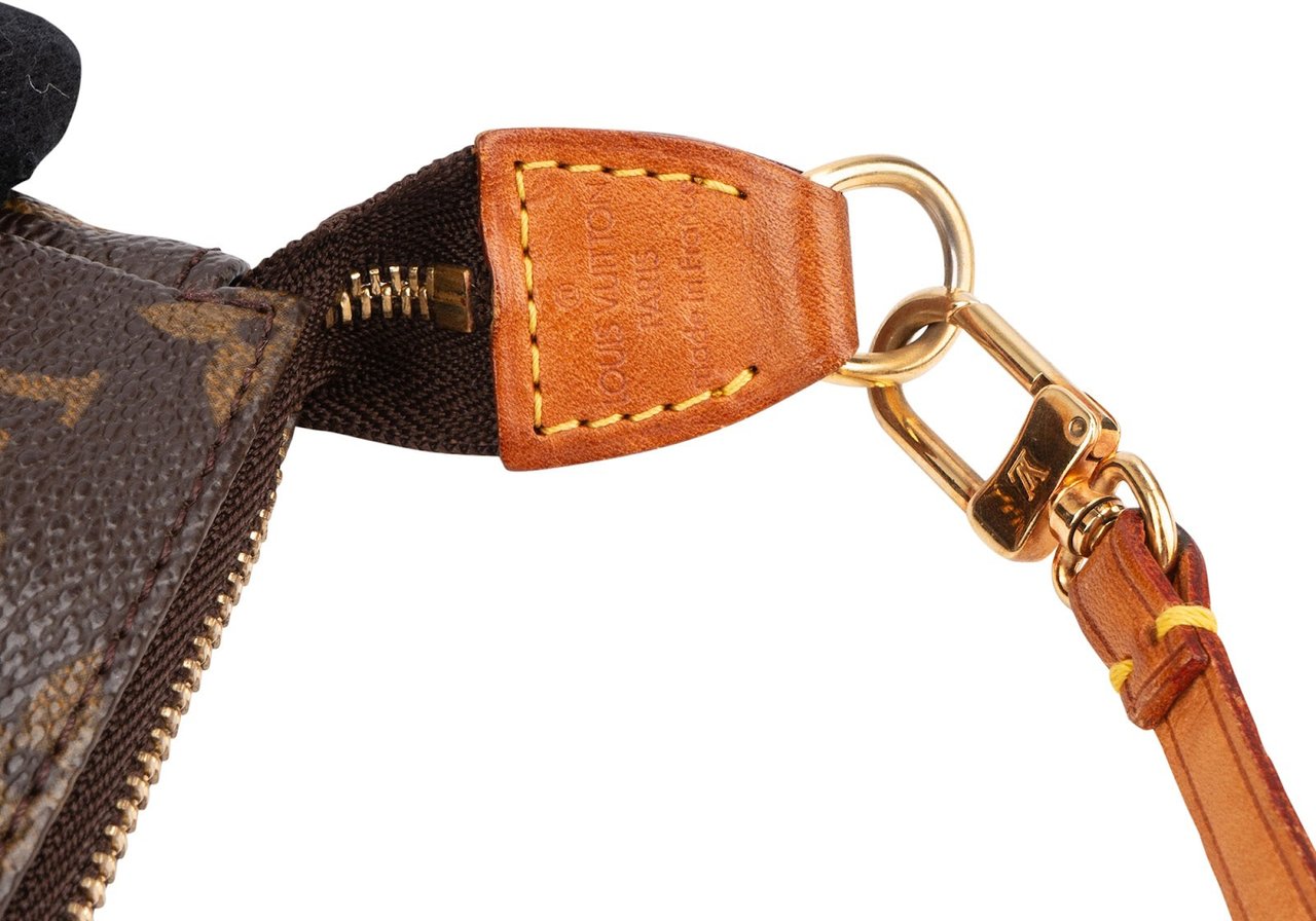 Louis Vuitton Monogram Canvas Pochette Accessoires Handbag Bruin