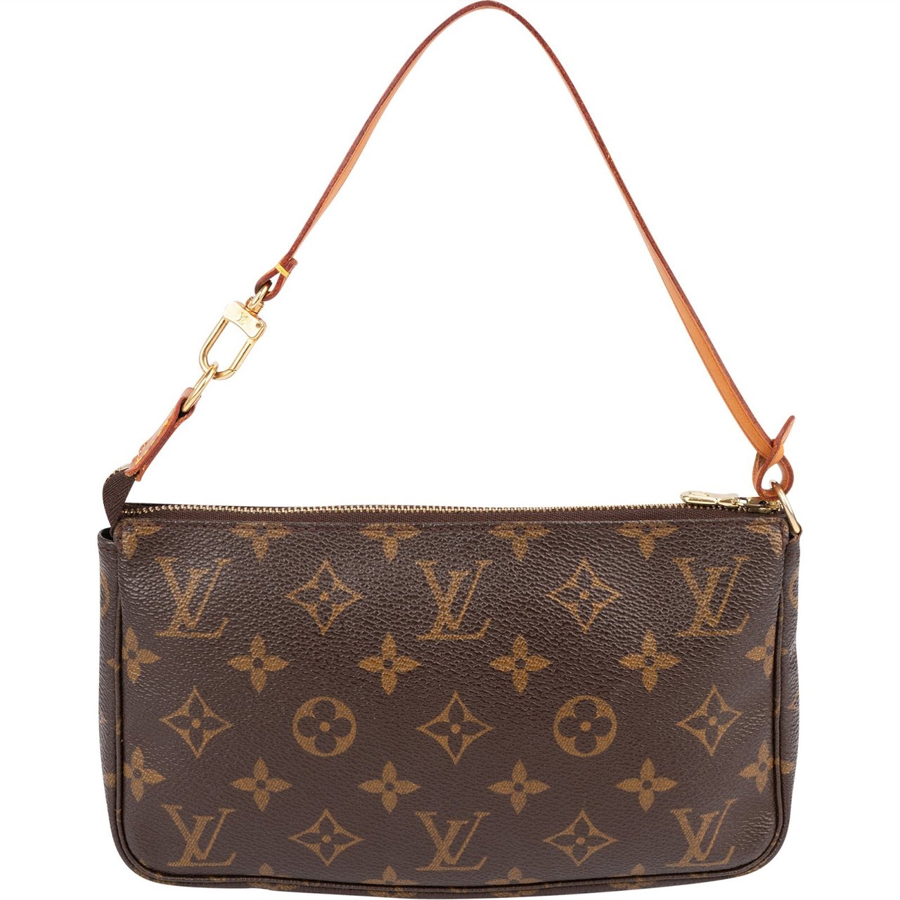 Louis Vuitton Monogram Canvas Pochette Accessoires Handbag Bruin