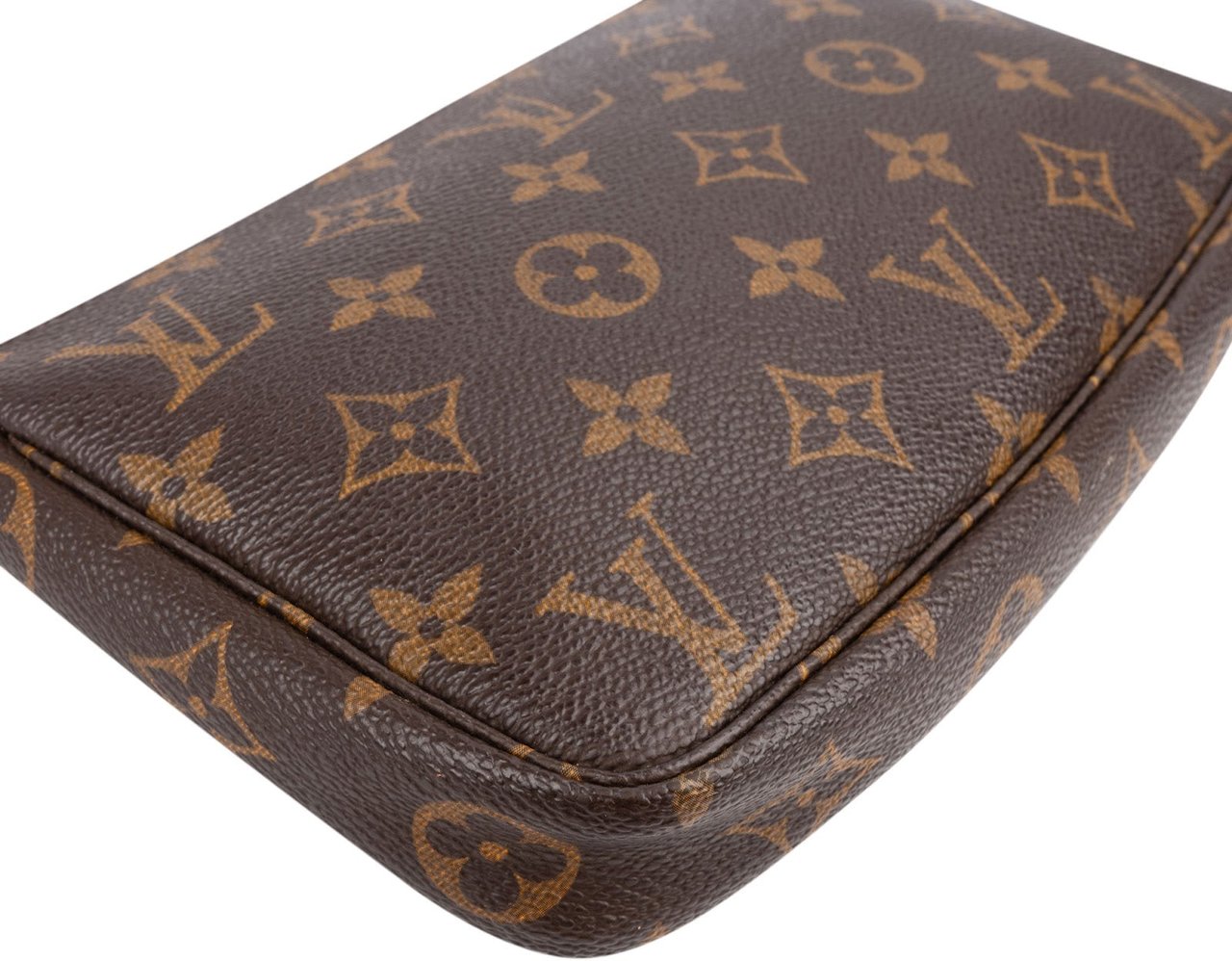 Louis Vuitton Monogram Canvas Pochette Accessoires Handbag Bruin