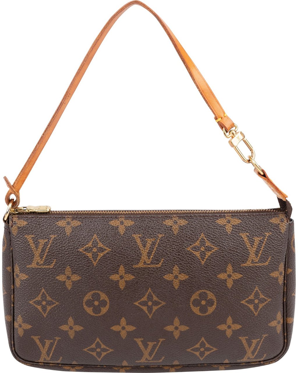 Louis Vuitton Monogram Canvas Pochette Accessoires Handbag Bruin