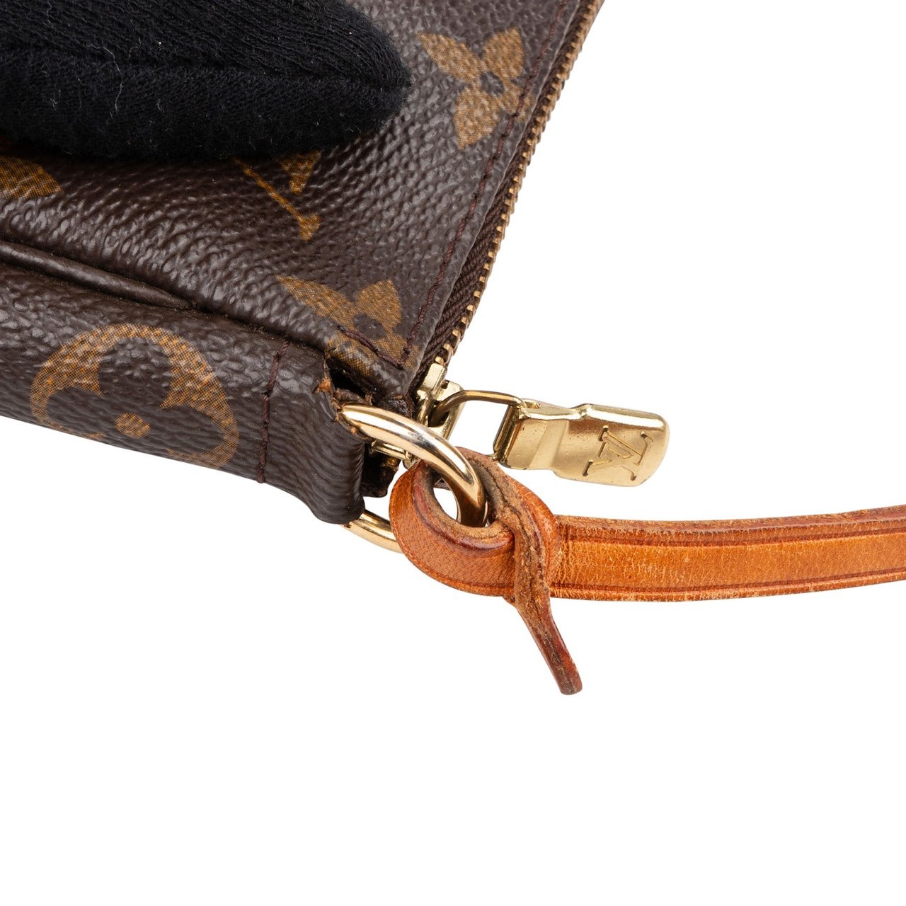 Louis Vuitton Monogram Canvas Pochette Accessoires Handbag Bruin