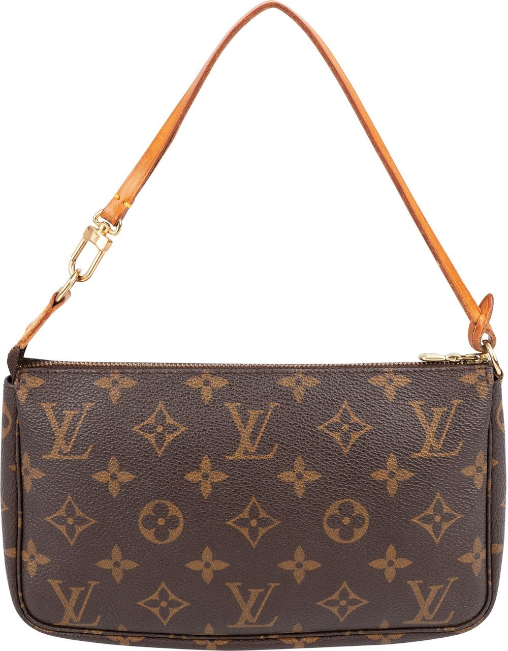 Louis Vuitton Monogram Canvas Pochette Accessoires Handbag Bruin