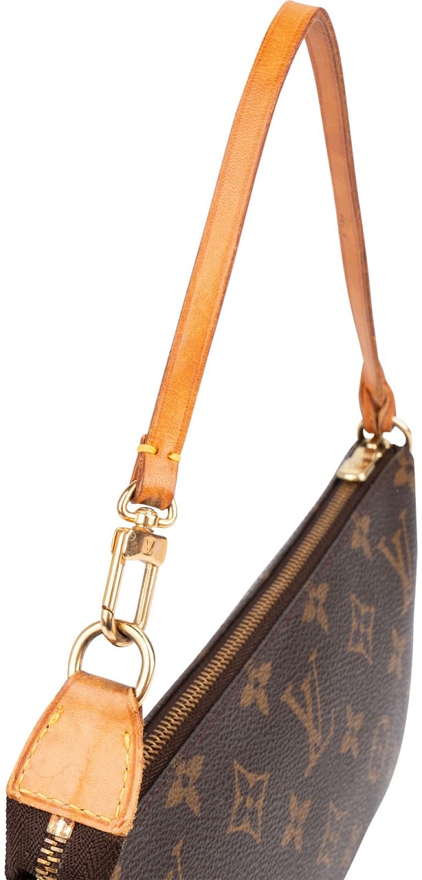 Louis Vuitton Monogram Canvas Pochette Accessoires Handbag Bruin