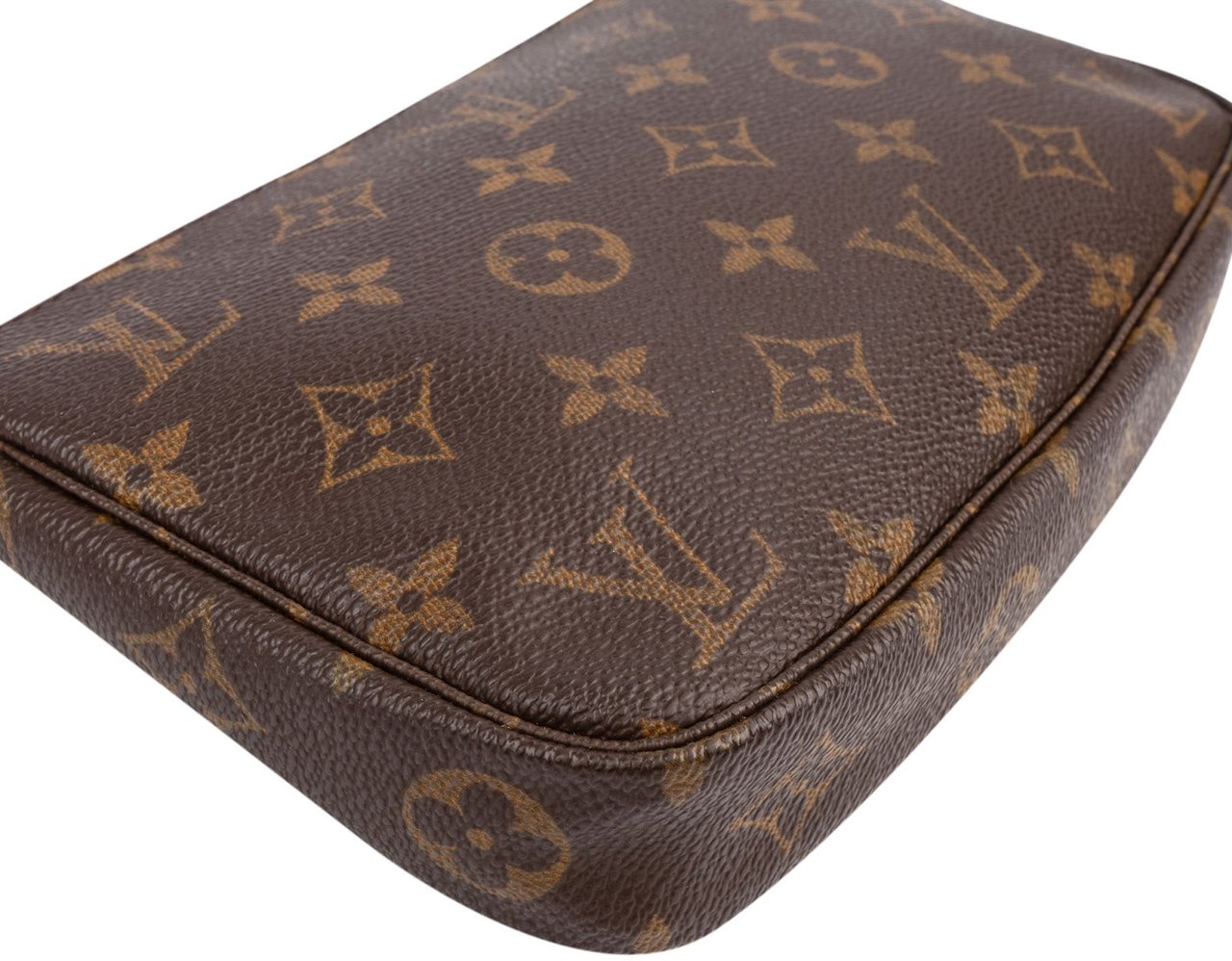 Louis Vuitton Monogram Canvas Pochette Accessoires Handbag Bruin