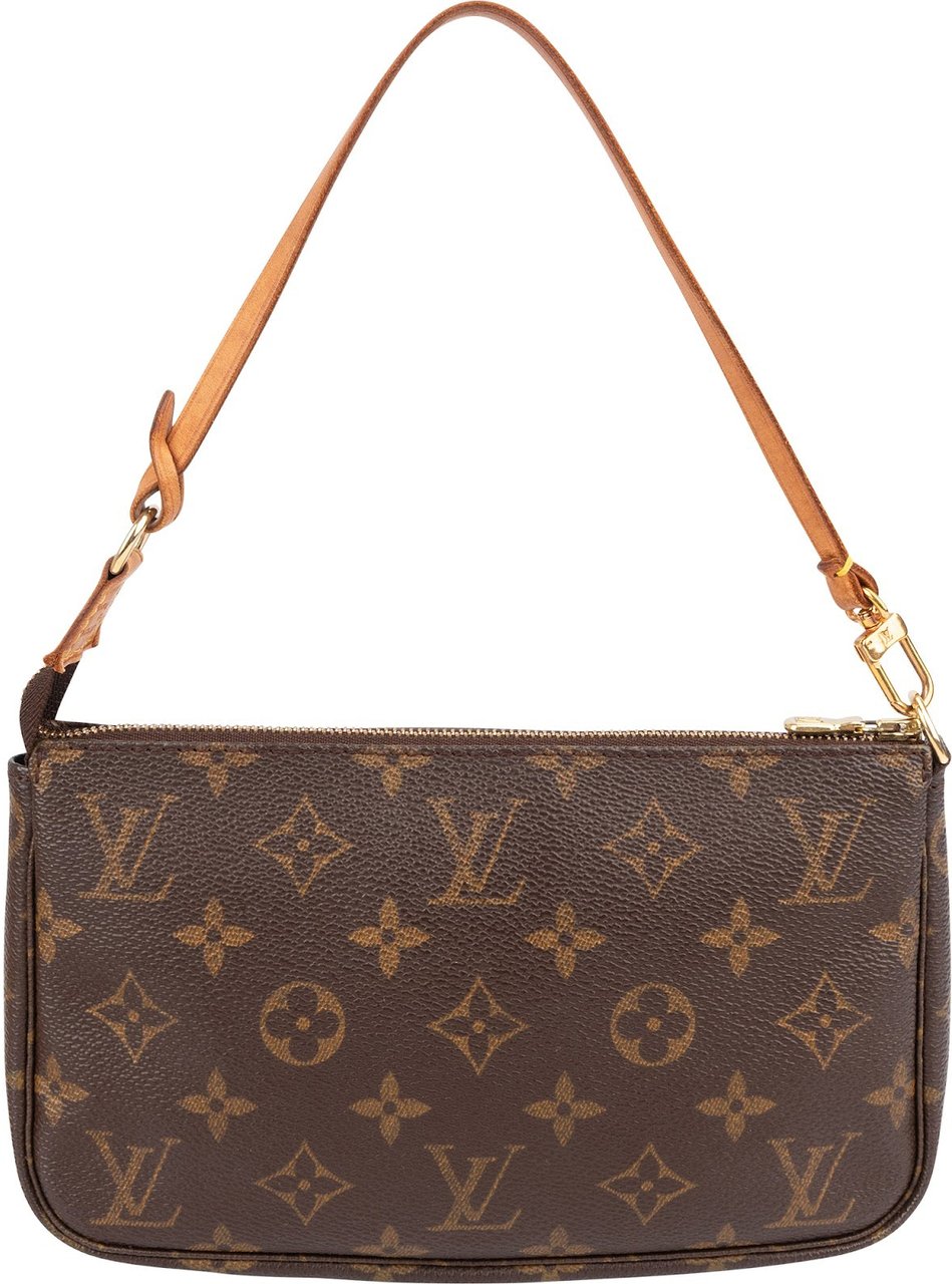Louis Vuitton Monogram Canvas Pochette Accessoires Handbag Bruin