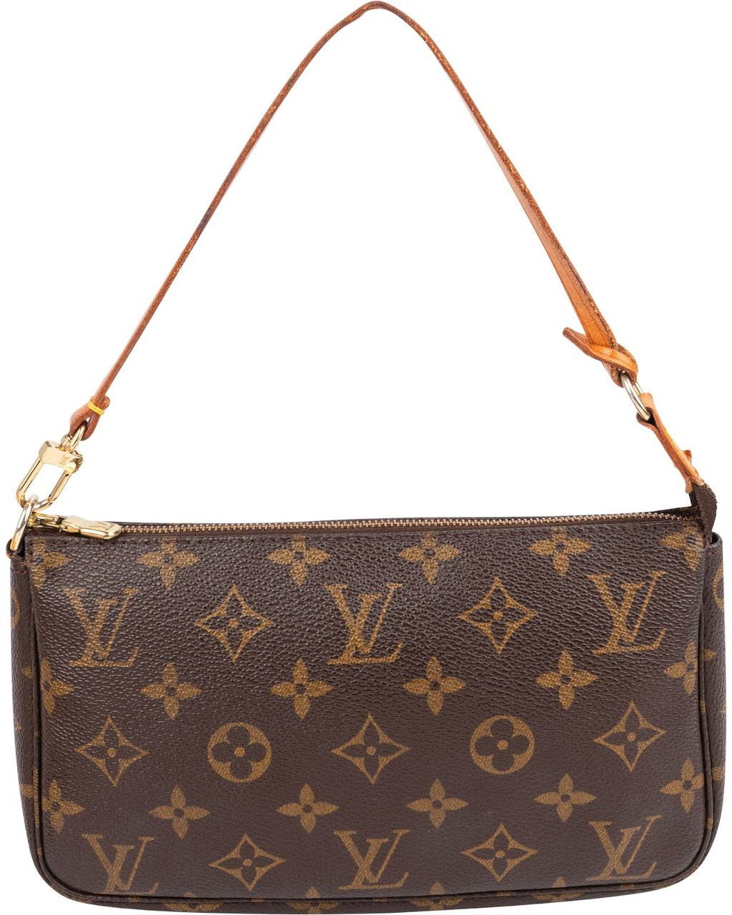 Louis Vuitton Monogram Canvas Pochette Accessoires Handbag Bruin