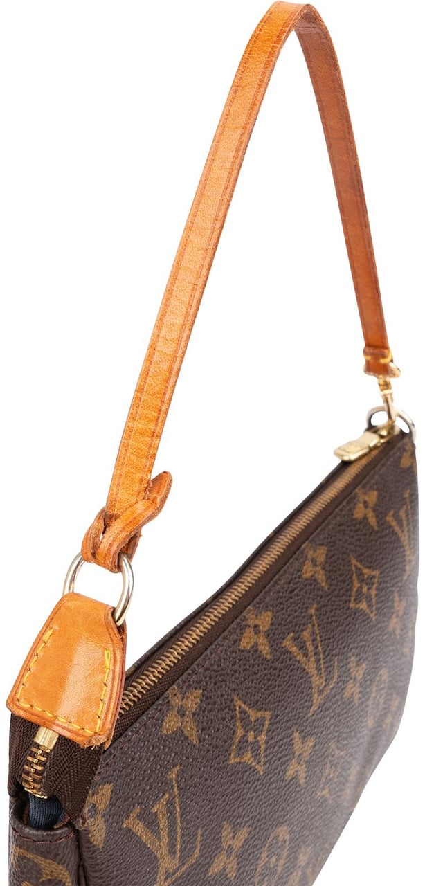 Louis Vuitton Monogram Canvas Pochette Accessoires Handbag Bruin