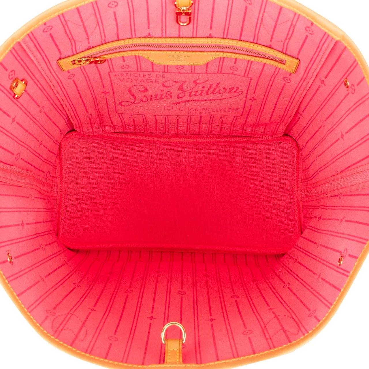 Louis Vuitton Limited Monogram Roses Neverfull MM Shoulder Bag Bruin