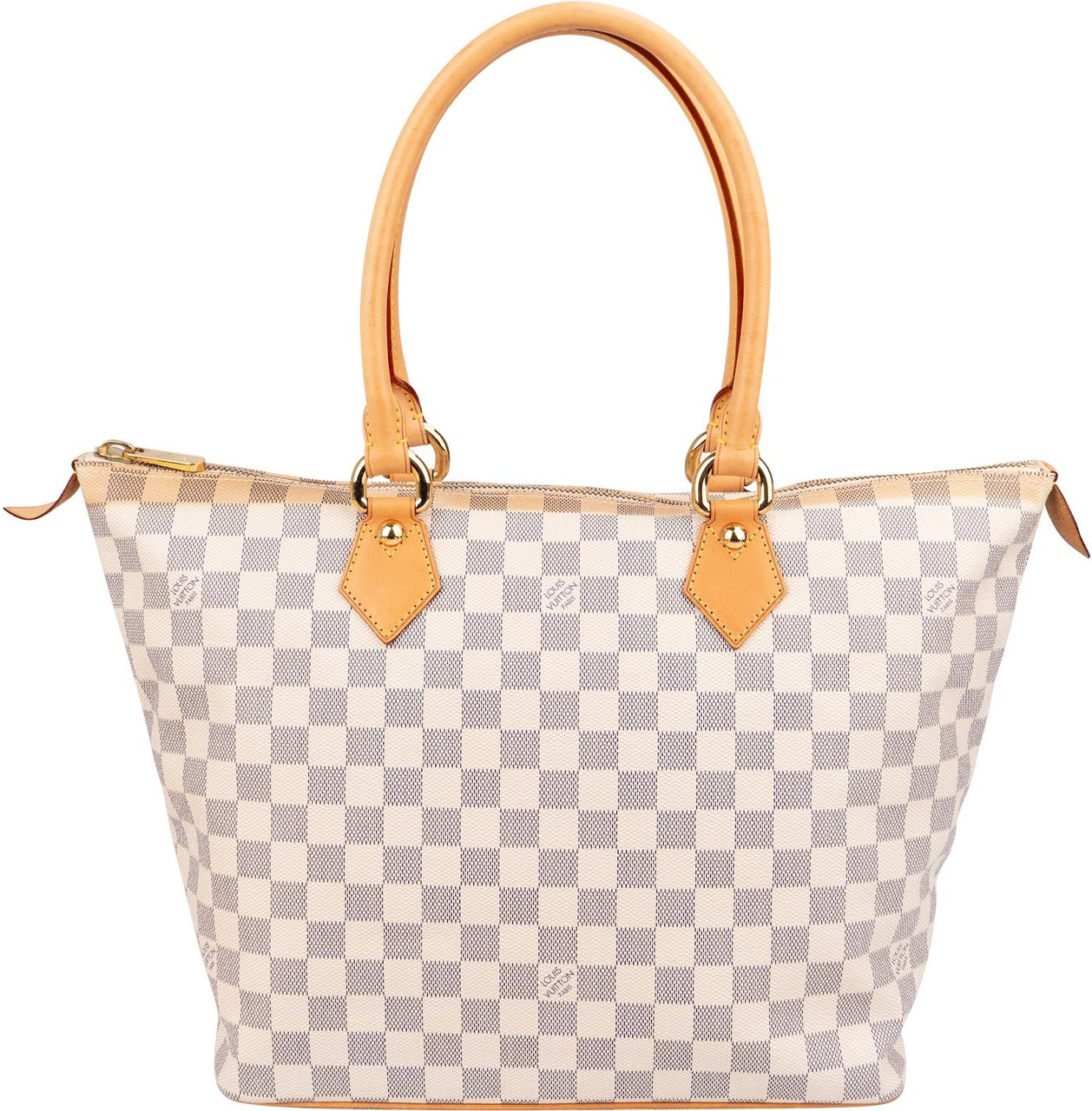 Louis Vuitton Monogram Damier Azur Canvas Saleya MM Shoulder Bag Wit