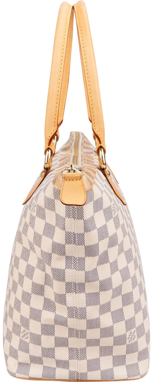 Louis Vuitton Monogram Damier Azur Canvas Saleya MM Shoulder Bag Wit