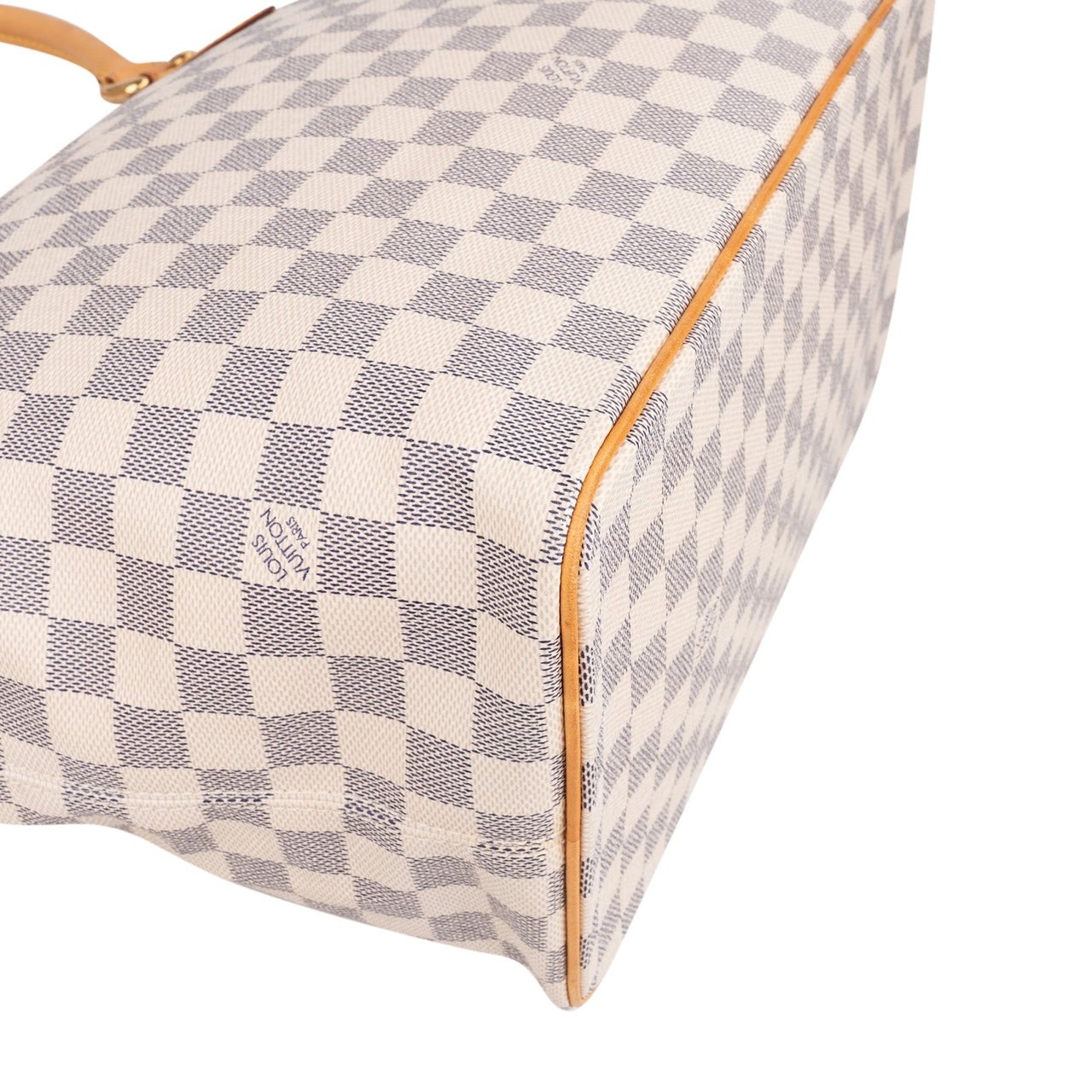 Louis Vuitton Monogram Damier Azur Canvas Saleya MM Shoulder Bag Wit