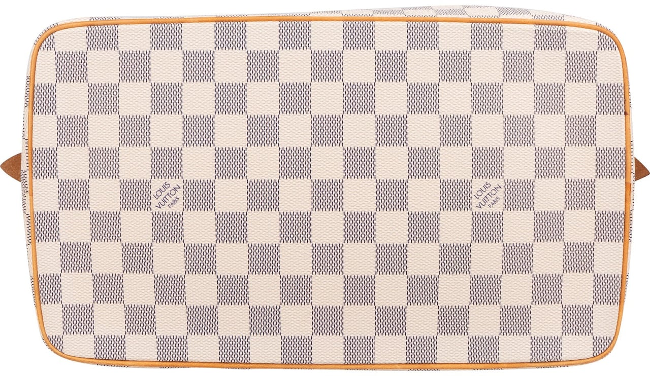 Louis Vuitton Monogram Damier Azur Canvas Saleya MM Shoulder Bag Wit