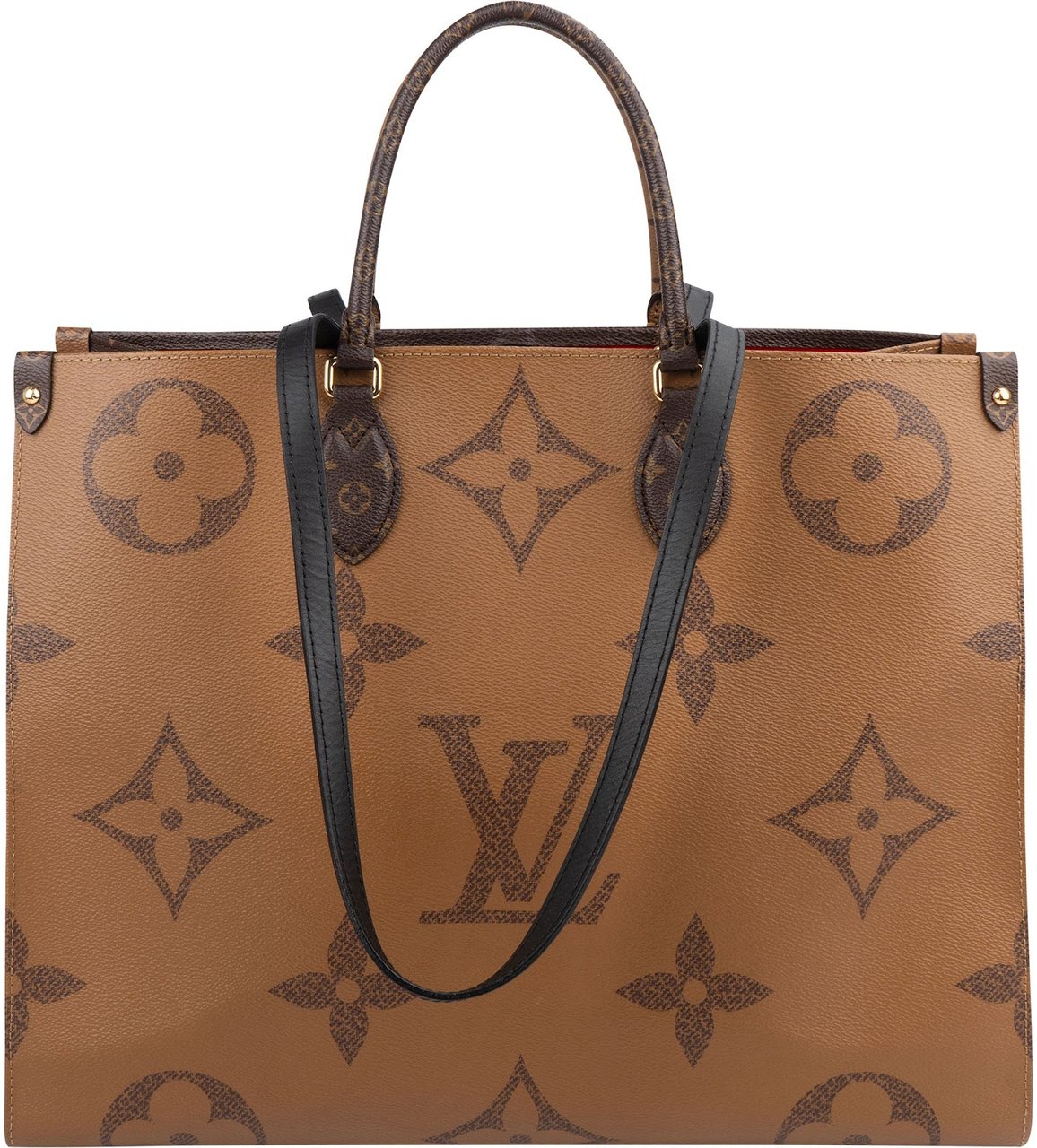 Louis Vuitton Monogram Giant OnTheGo Reverse GM Handbag Bruin