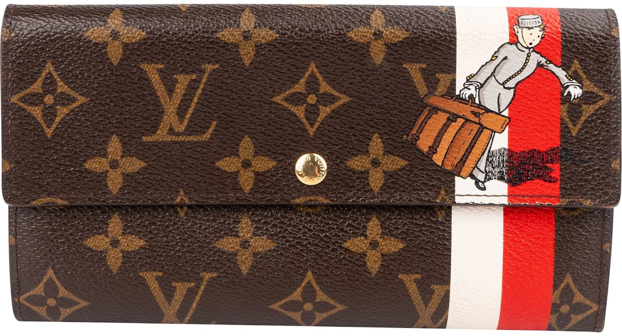 Louis Vuitton Monogram Canvas Illustre Groom Sarah Wallet Bruin