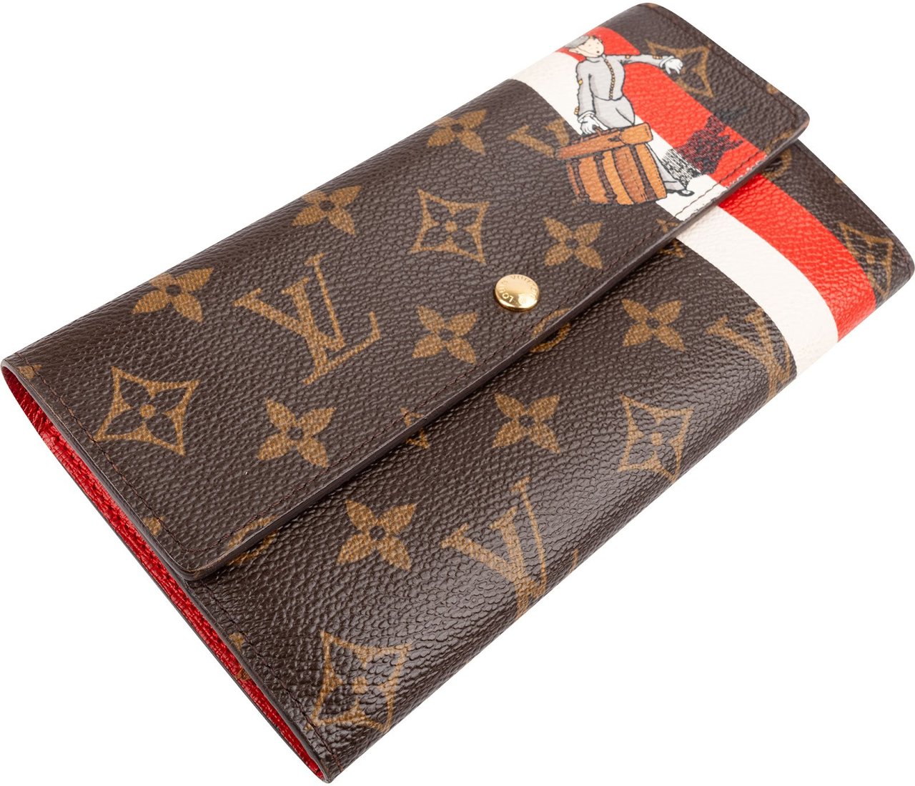 Louis Vuitton Monogram Canvas Illustre Groom Sarah Wallet Bruin
