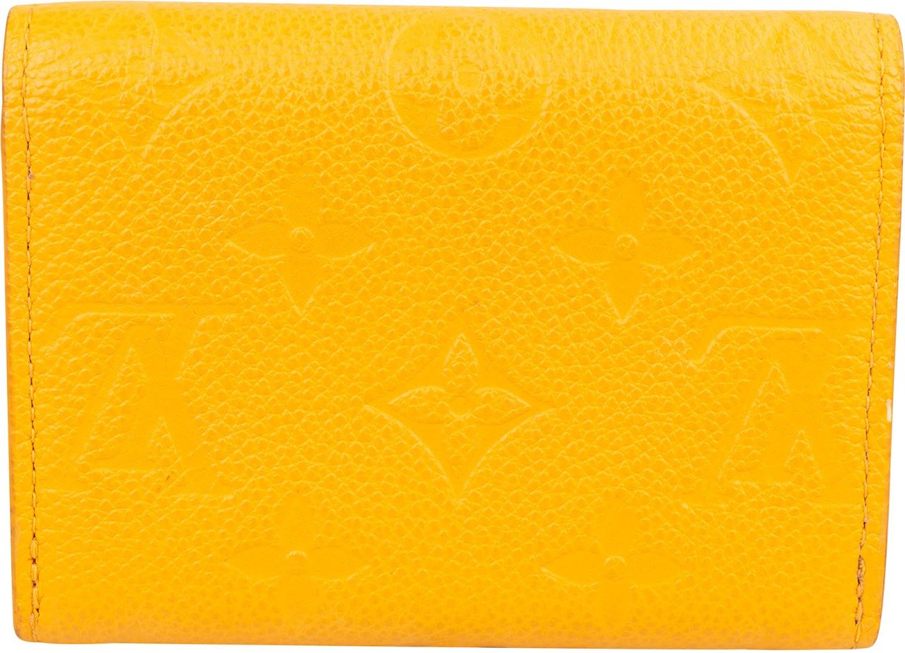 Louis Vuitton Monogram Empreinte Leather Micro Wallet Geel