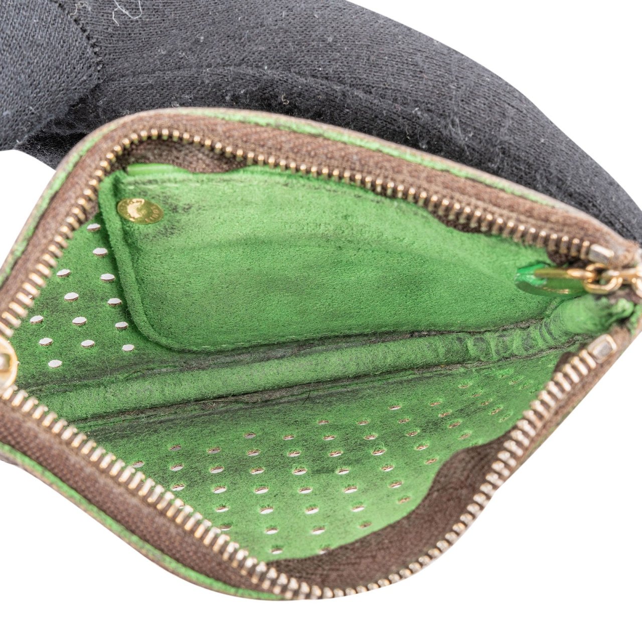 Louis Vuitton Limited Perforated Monogram Cles Key Pouch Bruin