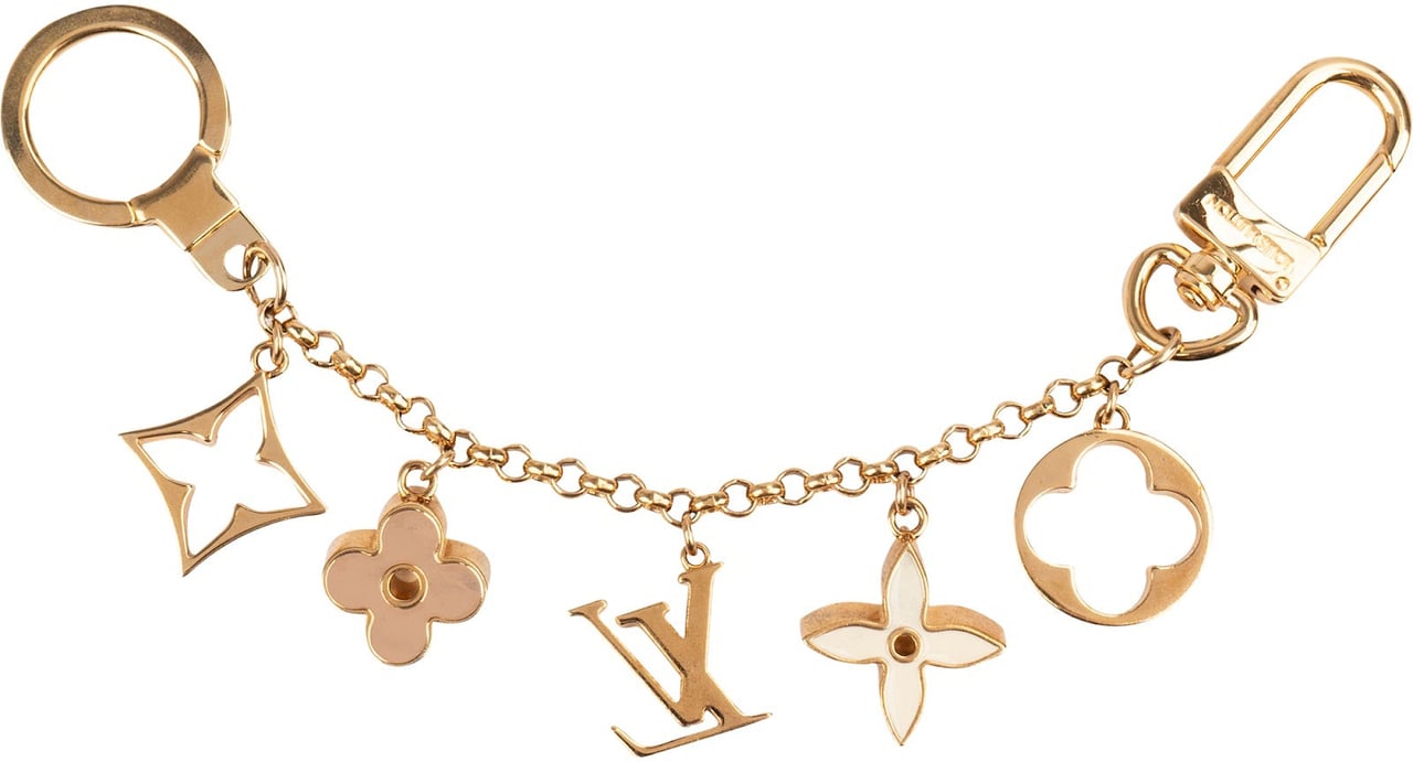 Louis Vuitton Golden Blooming Flowers & Key Holder Bag Charm Divers