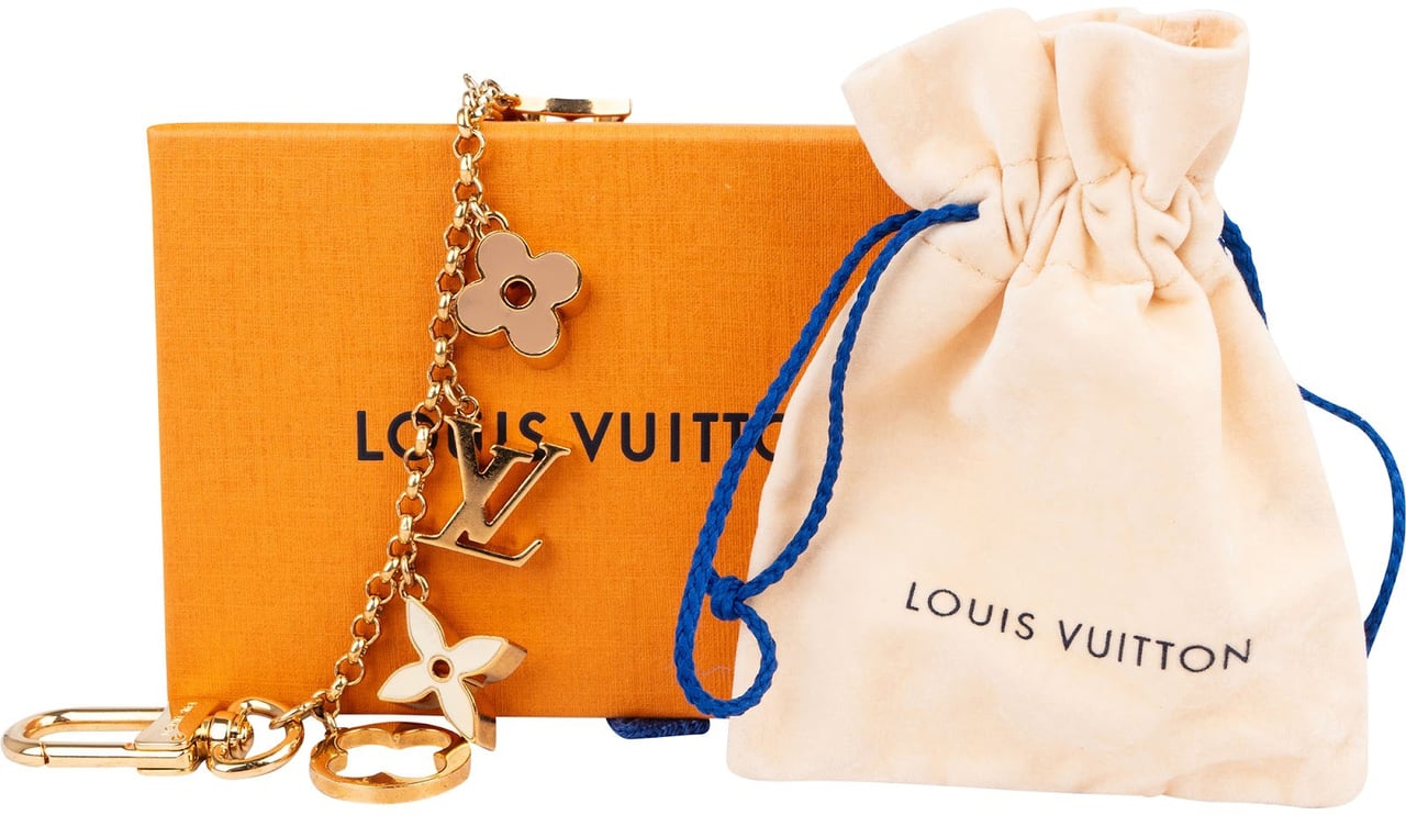 Louis Vuitton Golden Blooming Flowers & Key Holder Bag Charm Divers