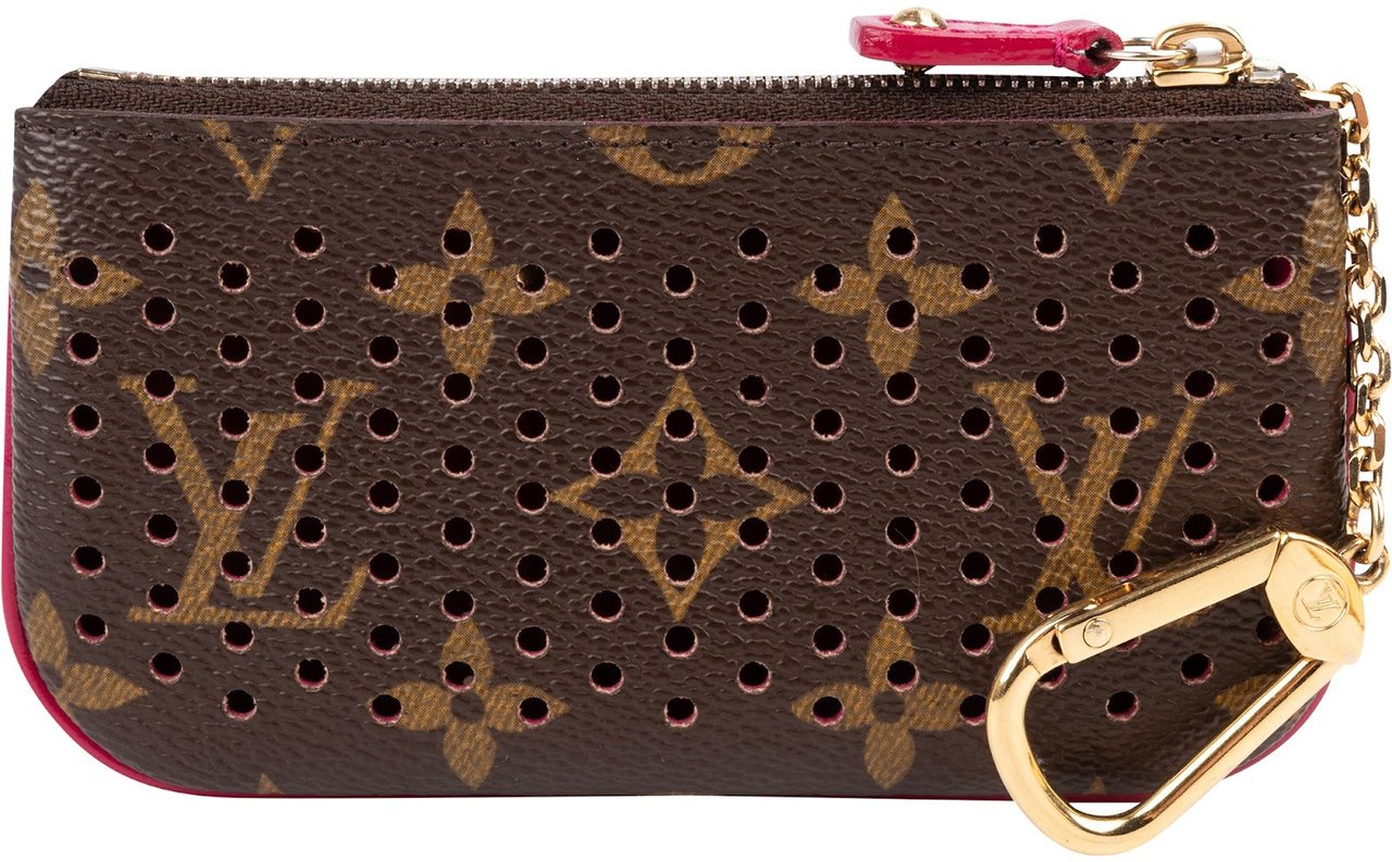 Louis Vuitton Limited Perforated Monogram Cles Key Pouch Bruin