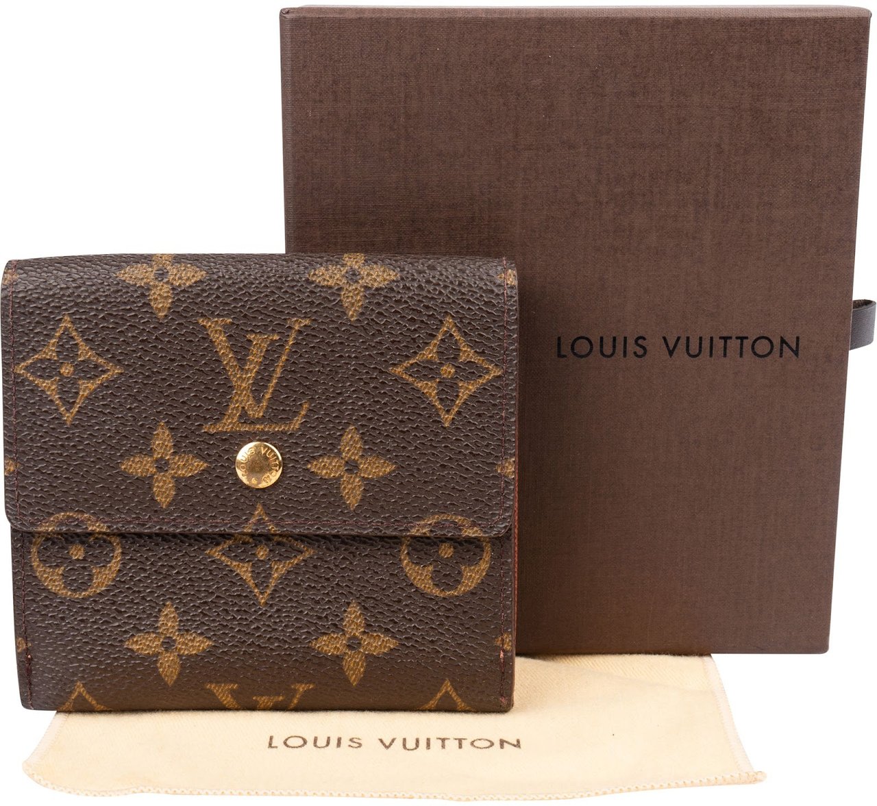 Louis Vuitton Monogram Canvas Elise Wallet Bruin