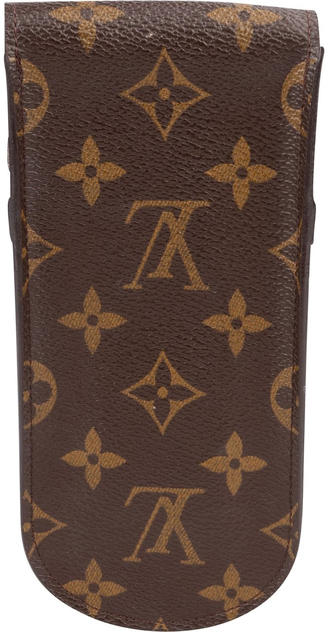Louis Vuitton Monogram Canvas Stylo Lunettes Sunglasses Etui Case Bruin